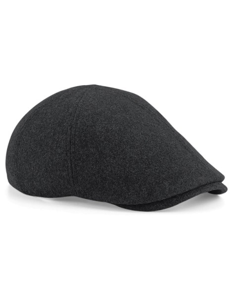Cap Mütze Hut grau 80% Wolle