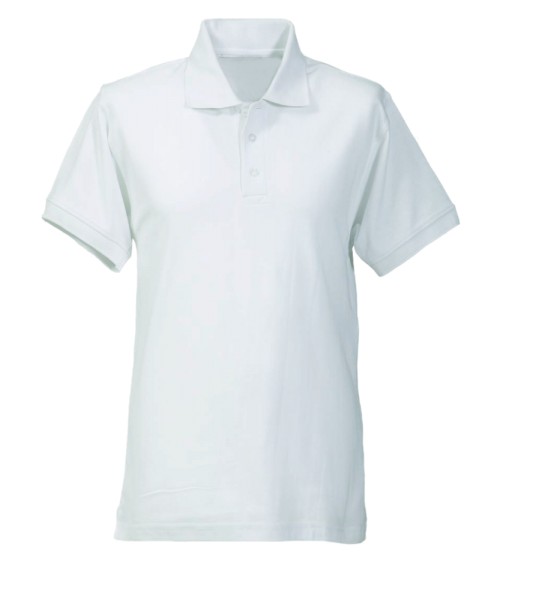 Arbeitsshirt Poloshirt 60 Grad waschbar weiß