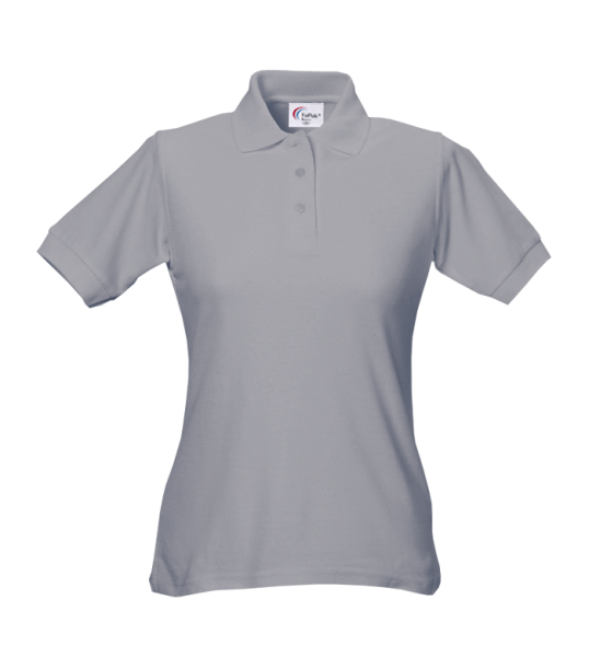 Damen Poloshirt 60 °C Grad waschbar grau Arbeitsshirt Arbeits-t-shirt tailliert