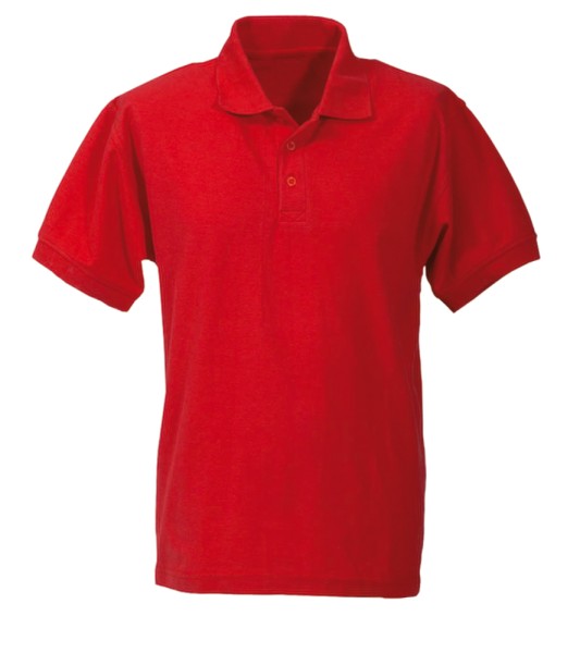 Arbeitsshirt Poloshirt 60 Grad Piqué waschbar rot