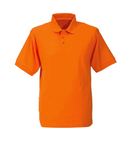 Arbeitsshirt Poloshirt 60 Grad Piqué waschbar orange