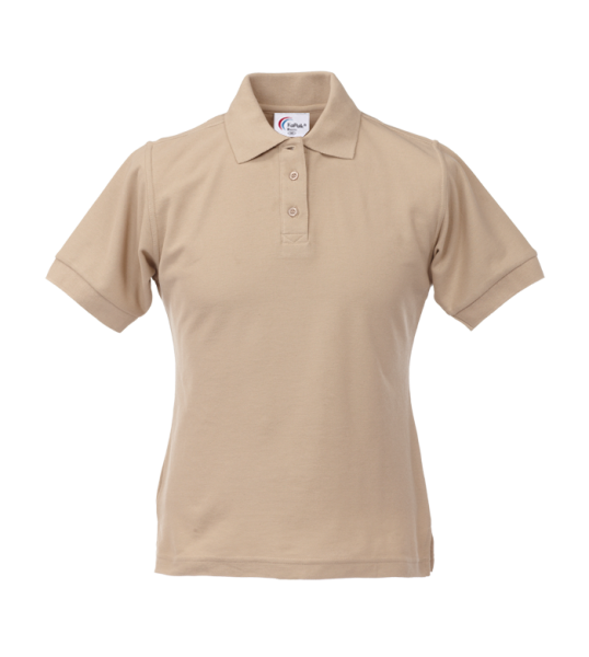 Damen Poloshirt 60 °C Grad waschbar beige Arbeitsshirt Arbeits-t-shirt tailliert