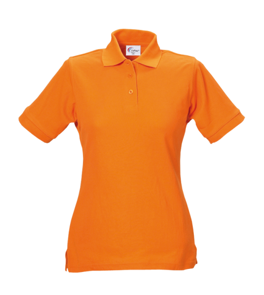 Damen Poloshirt 60 °C Grad waschbar orange Arbeitsshirt Arbeits-t-shirt tailliert