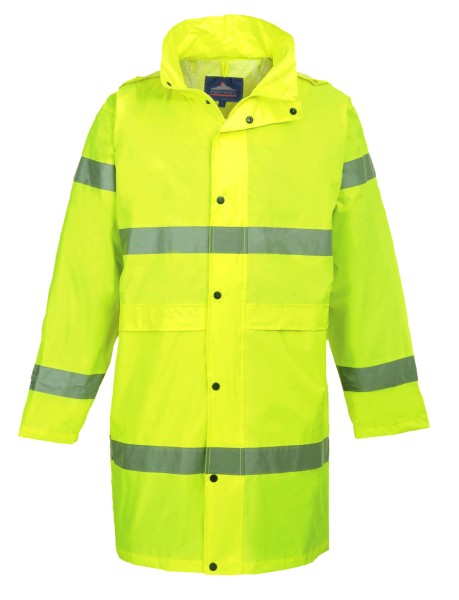Regenjacke lang Regenjacke gelb Warnschutz EN ISO 20471