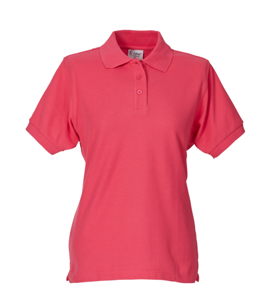 Damen Poloshirt 60 °C Grad waschbar fuchsia pink Arbeitsshirt Arbeits-t-shirt tailliert
