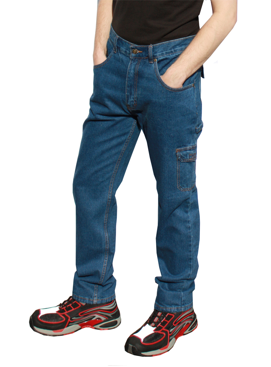 Jeans-Arbeitshose mit Zollstocktasche | BAUMATIK
