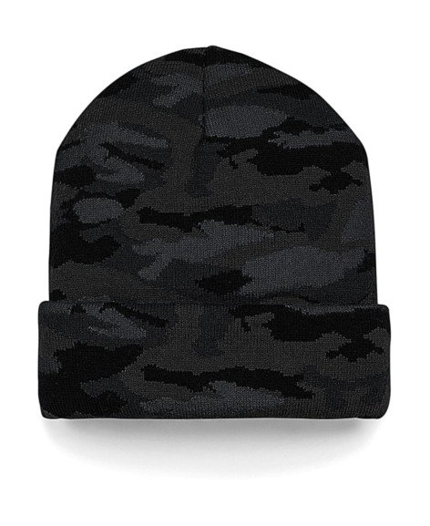 Wintermütze Mütze camouflage Tarn Mütze dunkel grau