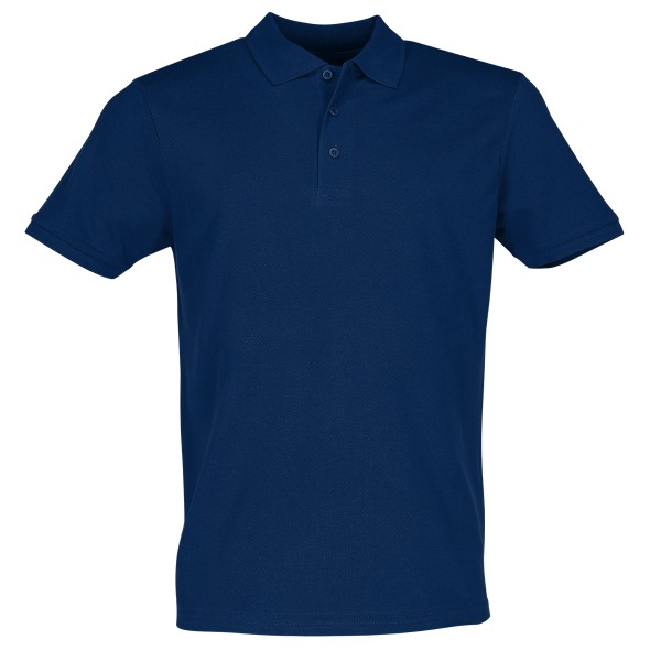 Poloshirt Basic Herren navy blau Piqué 180 g leicht